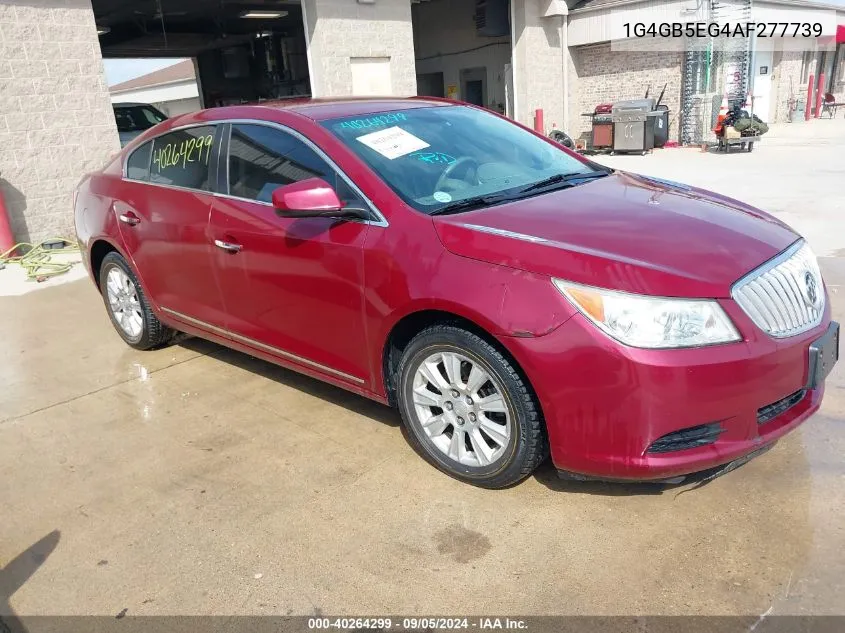 2010 Buick Lacrosse Cx VIN: 1G4GB5EG4AF277739 Lot: 40264299