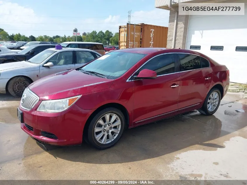 2010 Buick Lacrosse Cx VIN: 1G4GB5EG4AF277739 Lot: 40264299