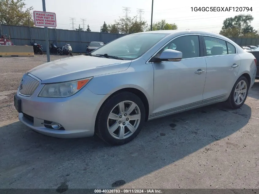 2010 Buick Lacrosse Cxl VIN: 1G4GC5EGXAF120794 Lot: 40320783