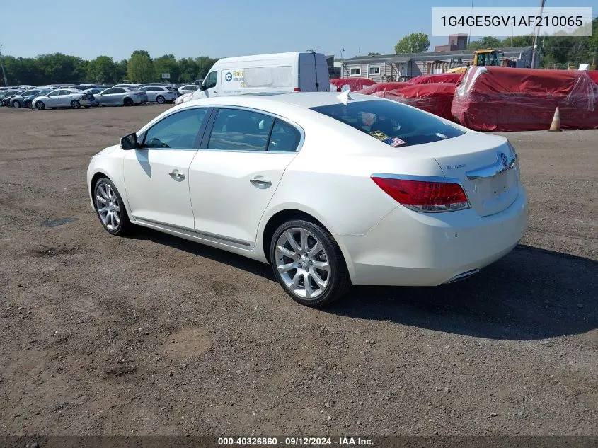 2010 Buick Lacrosse Cxs VIN: 1G4GE5GV1AF210065 Lot: 40326860