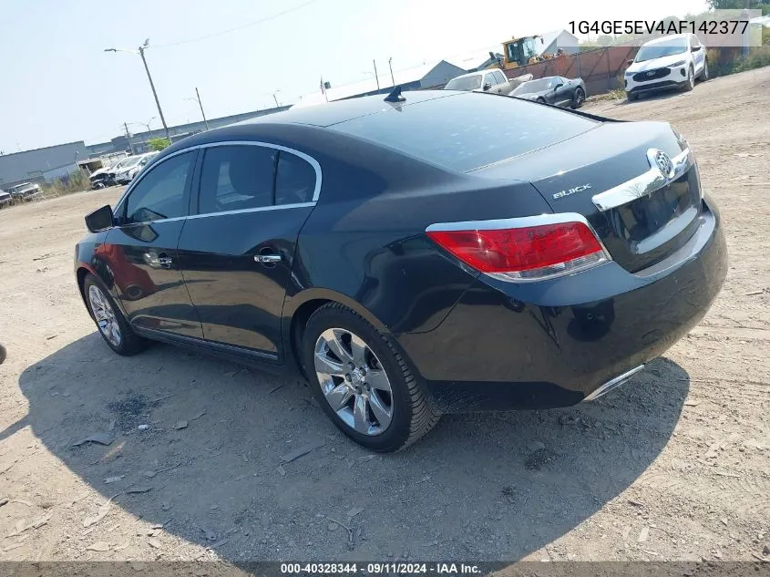 2010 Buick Lacrosse Cxs VIN: 1G4GE5EV4AF142377 Lot: 40328344