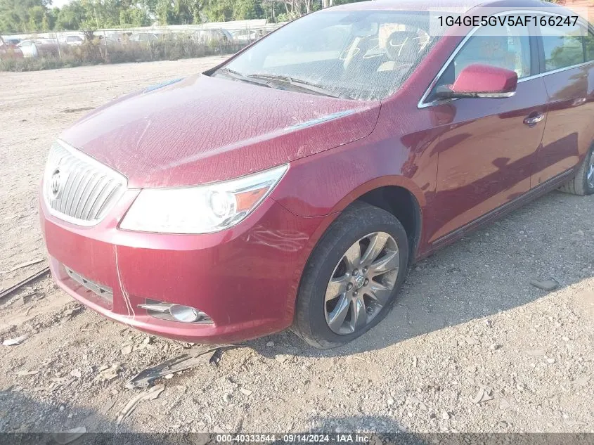 2010 Buick Lacrosse Cxs VIN: 1G4GE5GV5AF166247 Lot: 40333544