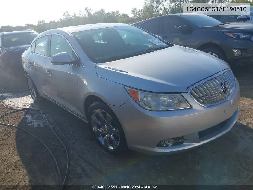 2010 Buick Lacrosse Cxl VIN: 1G4GC5EG1AF190510 Lot: 40351511