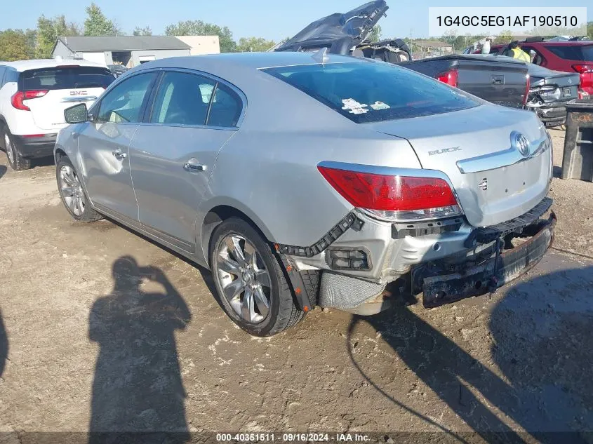 2010 Buick Lacrosse Cxl VIN: 1G4GC5EG1AF190510 Lot: 40351511