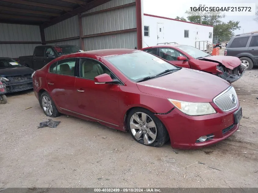 2010 Buick Lacrosse Cxl VIN: 1G4GC5EG4AF215772 Lot: 40382499