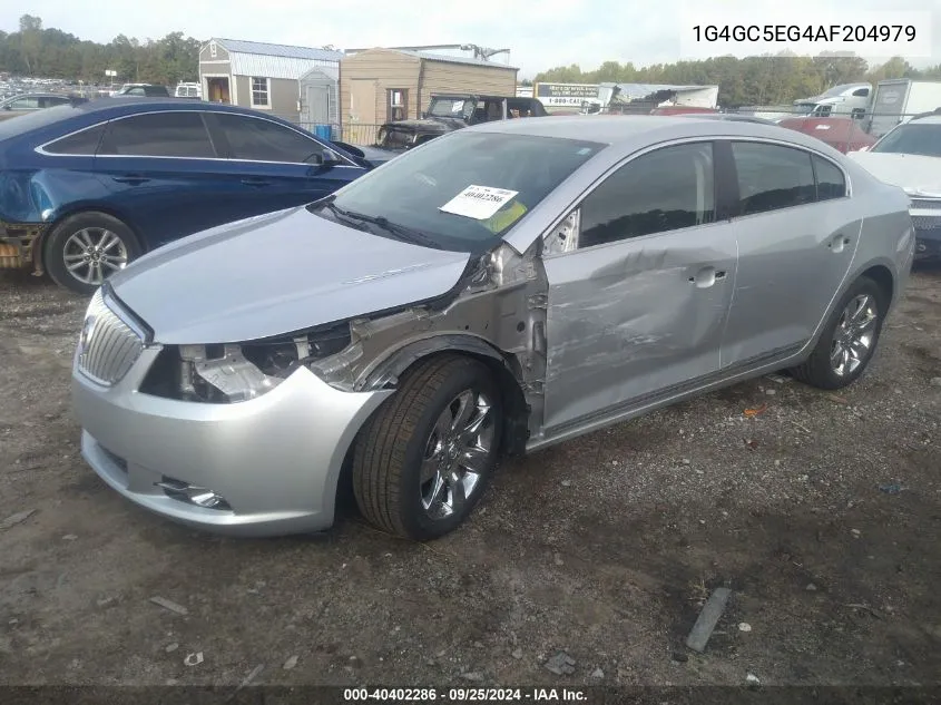 2010 Buick Lacrosse Cxl VIN: 1G4GC5EG4AF204979 Lot: 40402286