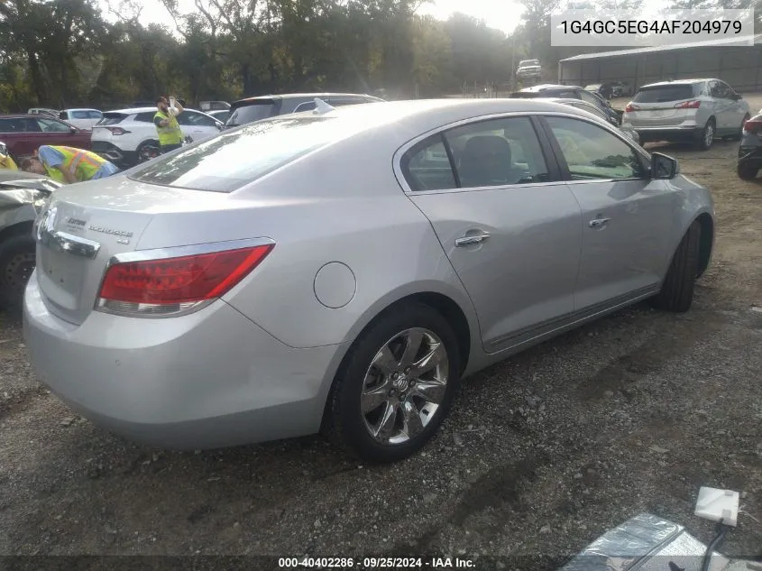 1G4GC5EG4AF204979 2010 Buick Lacrosse Cxl