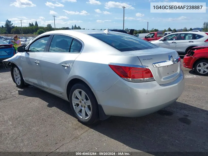 2010 Buick Lacrosse Cxl VIN: 1G4GC5EG4AF238887 Lot: 40403264