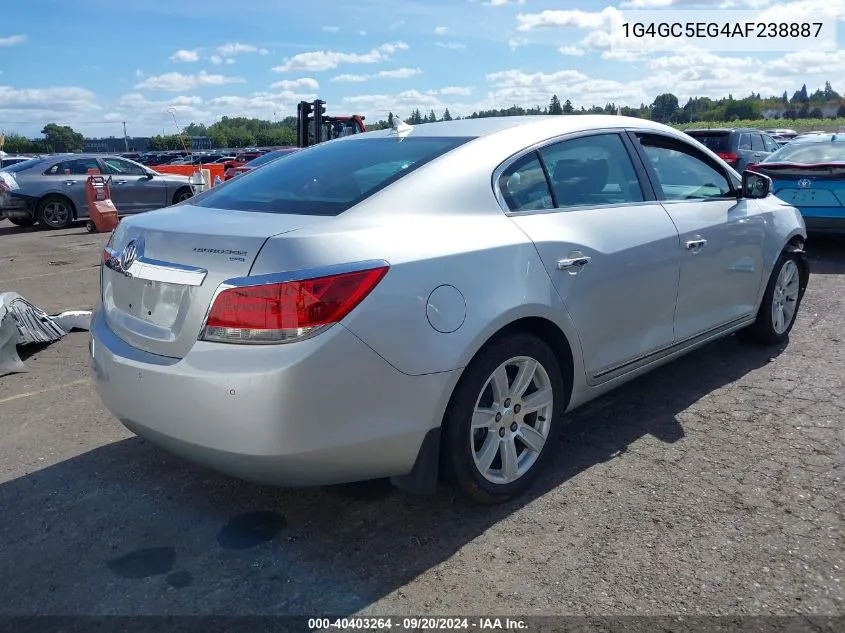 2010 Buick Lacrosse Cxl VIN: 1G4GC5EG4AF238887 Lot: 40403264