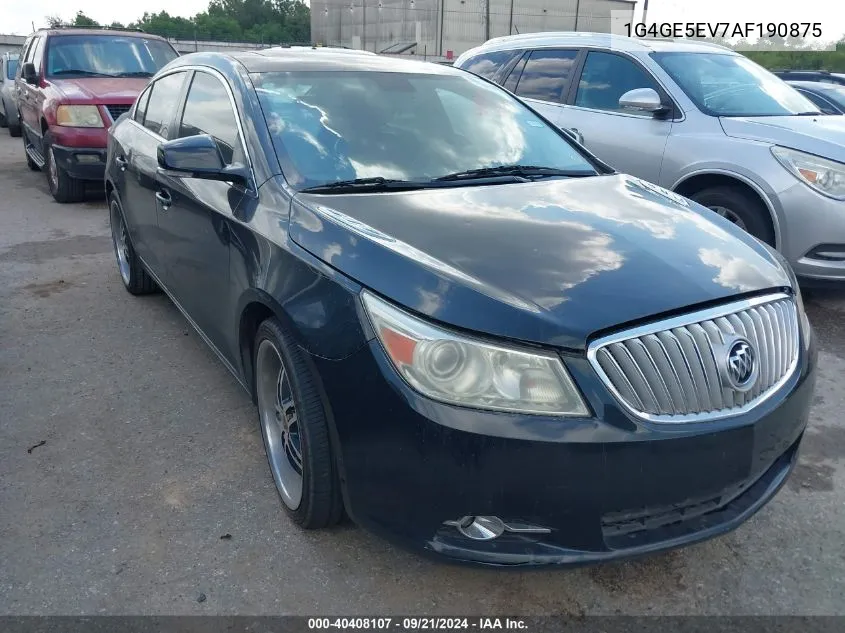 1G4GE5EV7AF190875 2010 Buick Lacrosse Cxs