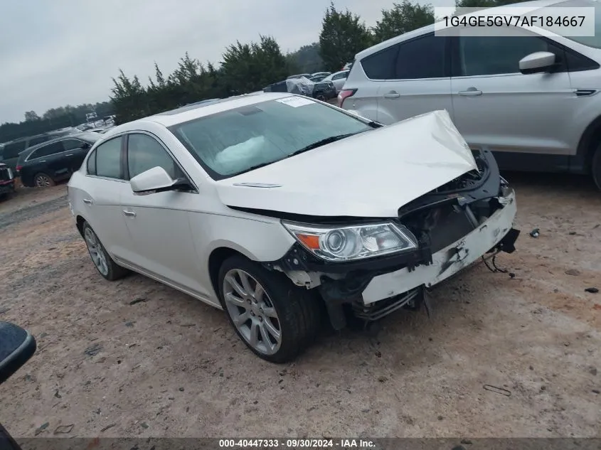 2010 Buick Lacrosse Cxs VIN: 1G4GE5GV7AF184667 Lot: 40447333