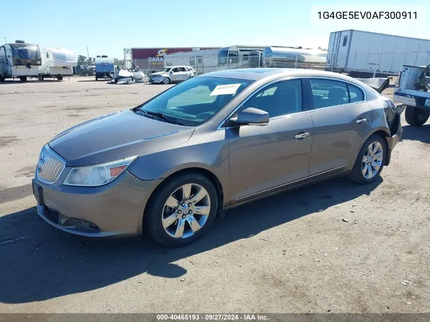 1G4GE5EV0AF300911 2010 Buick Lacrosse Cxs