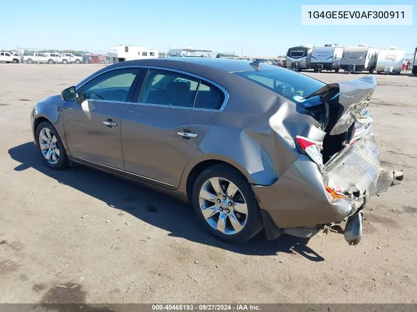 2010 Buick Lacrosse Cxs VIN: 1G4GE5EV0AF300911 Lot: 40465193