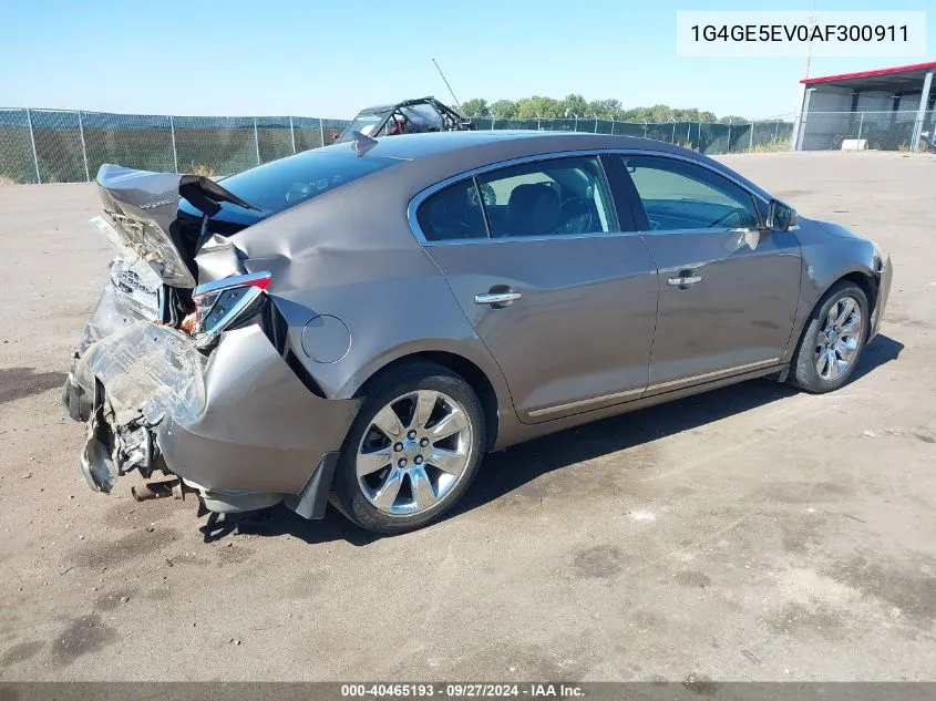 2010 Buick Lacrosse Cxs VIN: 1G4GE5EV0AF300911 Lot: 40465193