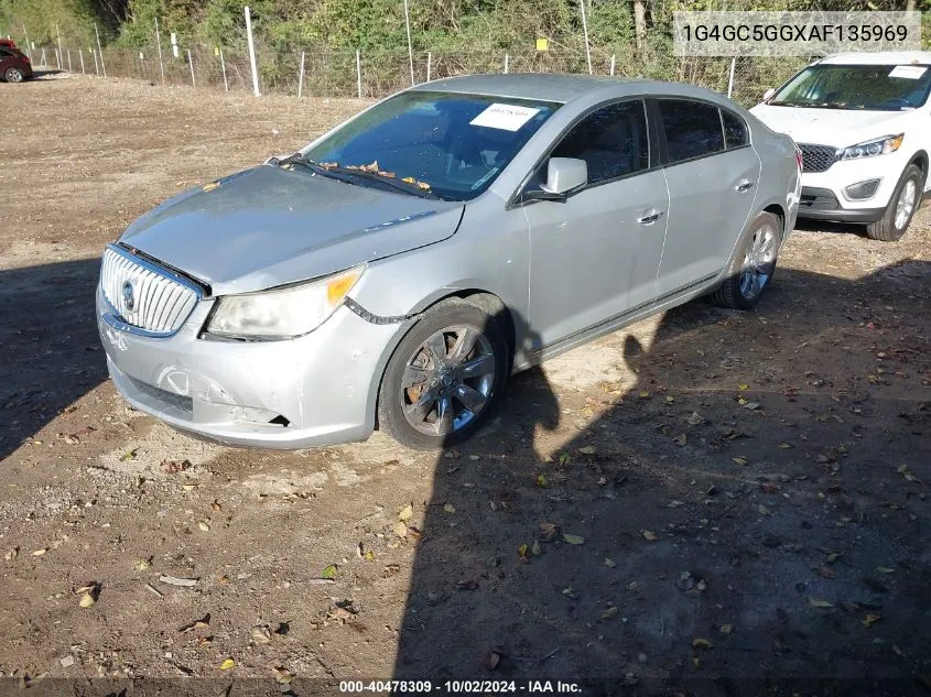 1G4GC5GGXAF135969 2010 Buick Lacrosse Cxl