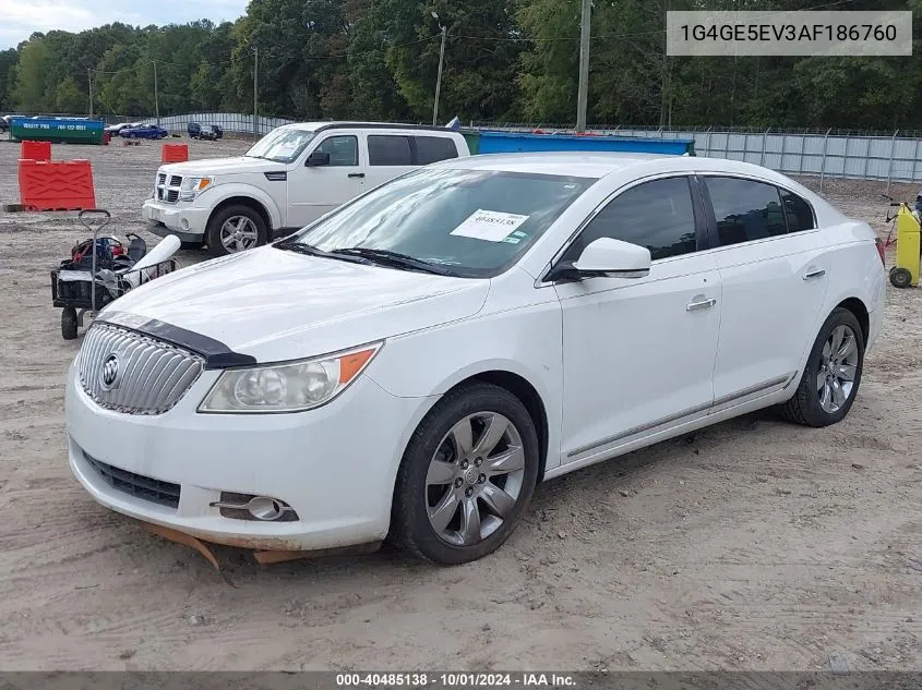 2010 Buick Lacrosse Cxs VIN: 1G4GE5EV3AF186760 Lot: 40485138