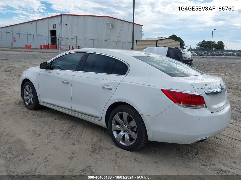 2010 Buick Lacrosse Cxs VIN: 1G4GE5EV3AF186760 Lot: 40485138