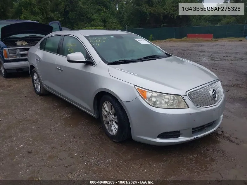 2010 Buick Lacrosse Cx VIN: 1G4GB5EG6AF275328 Lot: 40486269