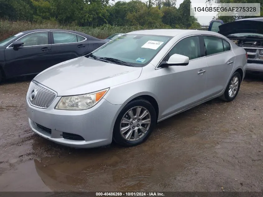 2010 Buick Lacrosse Cx VIN: 1G4GB5EG6AF275328 Lot: 40486269