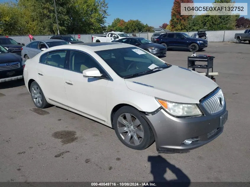 2010 Buick Lacrosse Cxl VIN: 1G4GC5EGXAF132752 Lot: 40549716