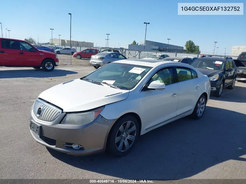 2010 Buick Lacrosse Cxl VIN: 1G4GC5EGXAF132752 Lot: 40549716