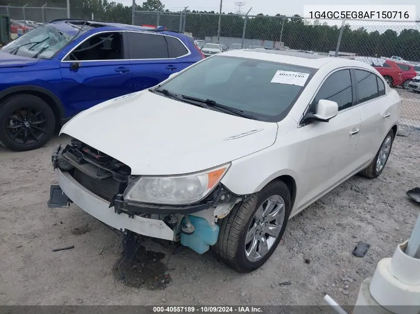 2010 Buick Lacrosse Cxl VIN: 1G4GC5EG8AF150716 Lot: 40557189