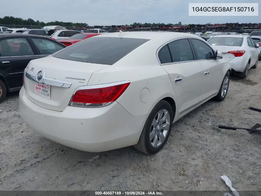 2010 Buick Lacrosse Cxl VIN: 1G4GC5EG8AF150716 Lot: 40557189