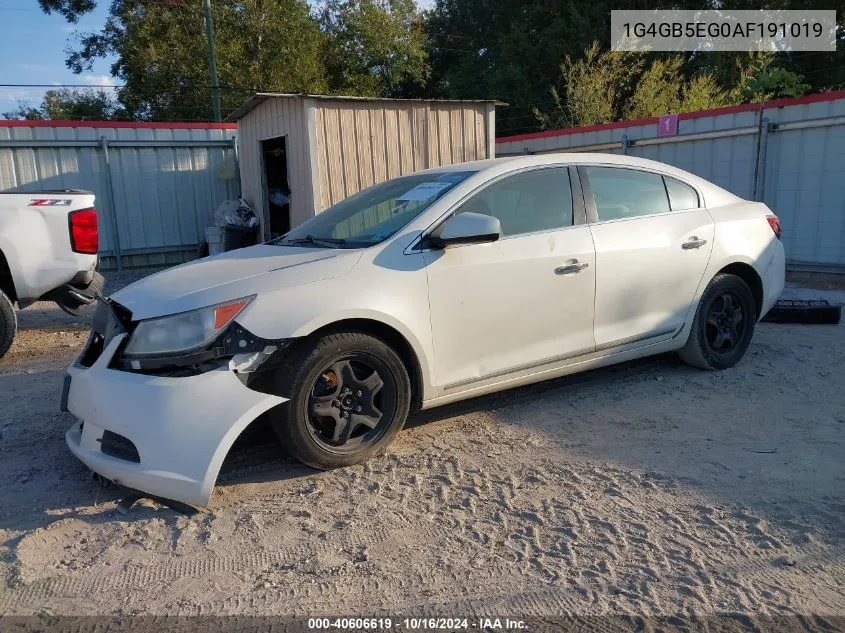 2010 Buick Lacrosse Cx VIN: 1G4GB5EG0AF191019 Lot: 40606619