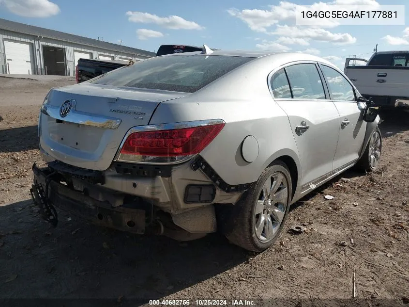 2010 Buick Lacrosse Cxl VIN: 1G4GC5EG4AF177881 Lot: 40682756