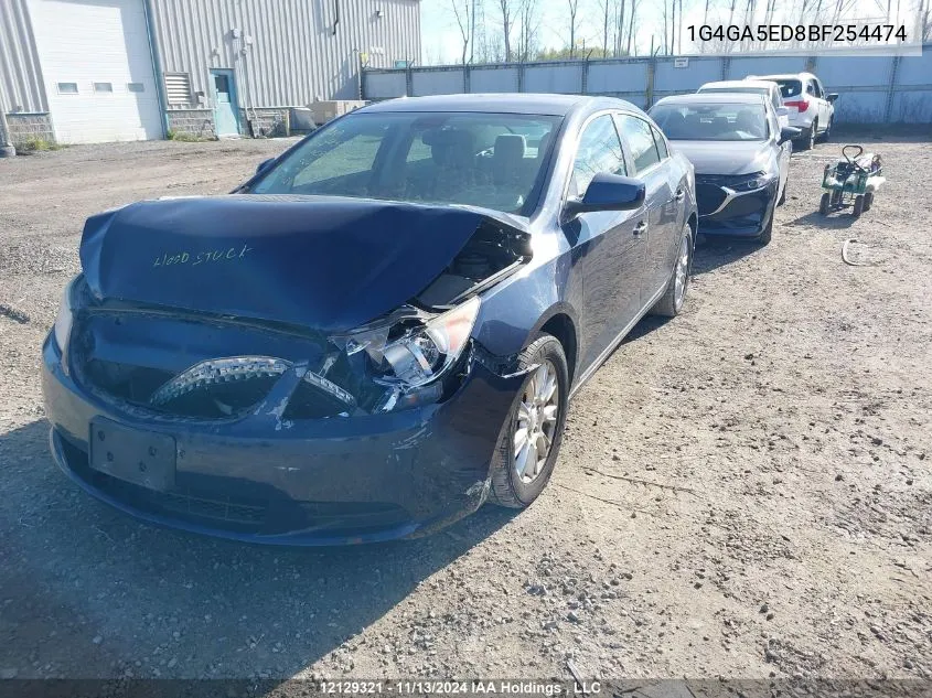 2011 Buick Lacrosse VIN: 1G4GA5ED8BF254474 Lot: 12129321