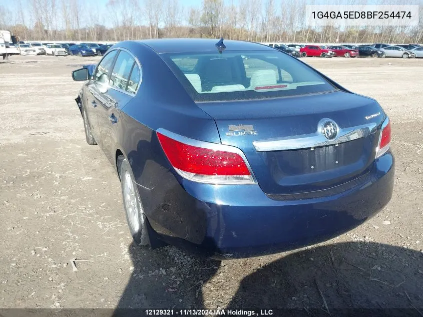 2011 Buick Lacrosse VIN: 1G4GA5ED8BF254474 Lot: 12129321