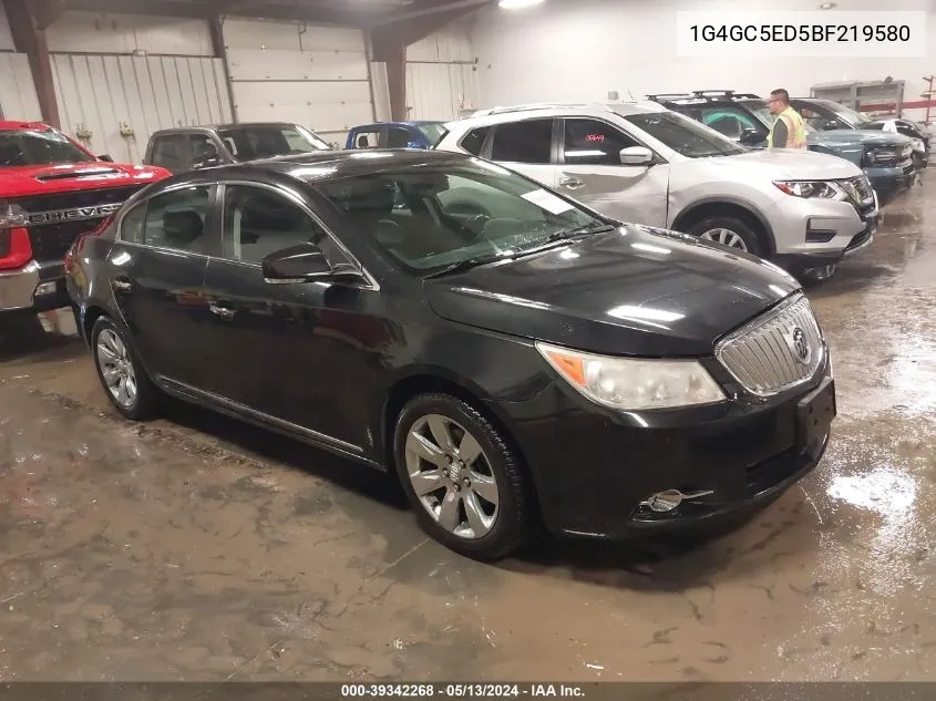 2011 Buick Lacrosse Cxl VIN: 1G4GC5ED5BF219580 Lot: 39342268