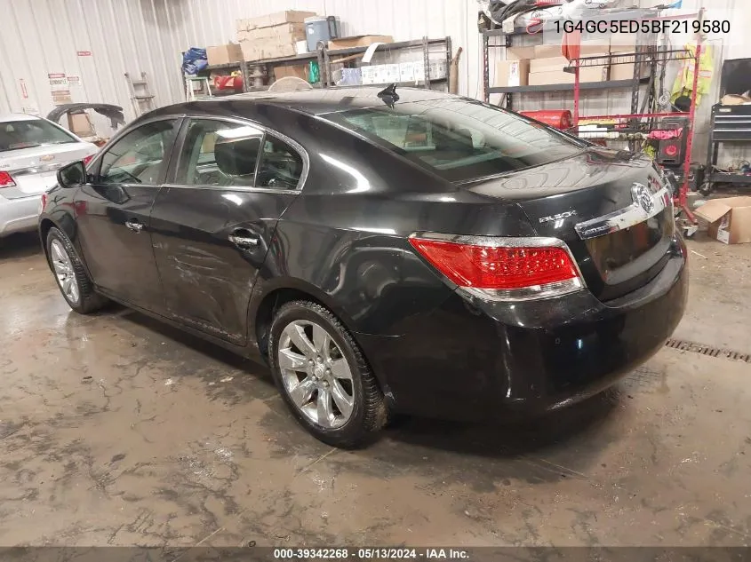 1G4GC5ED5BF219580 2011 Buick Lacrosse Cxl