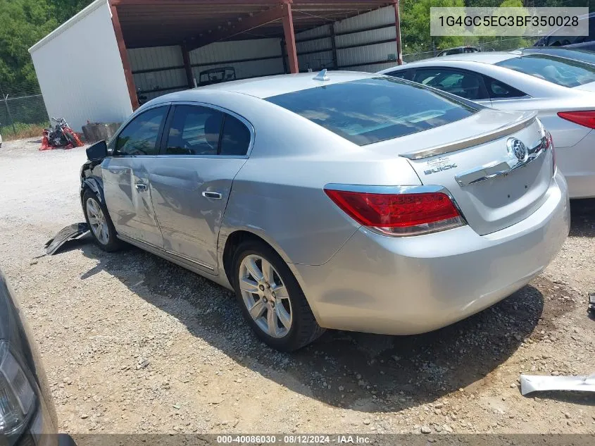 1G4GC5EC3BF350028 2011 Buick Lacrosse Cxl