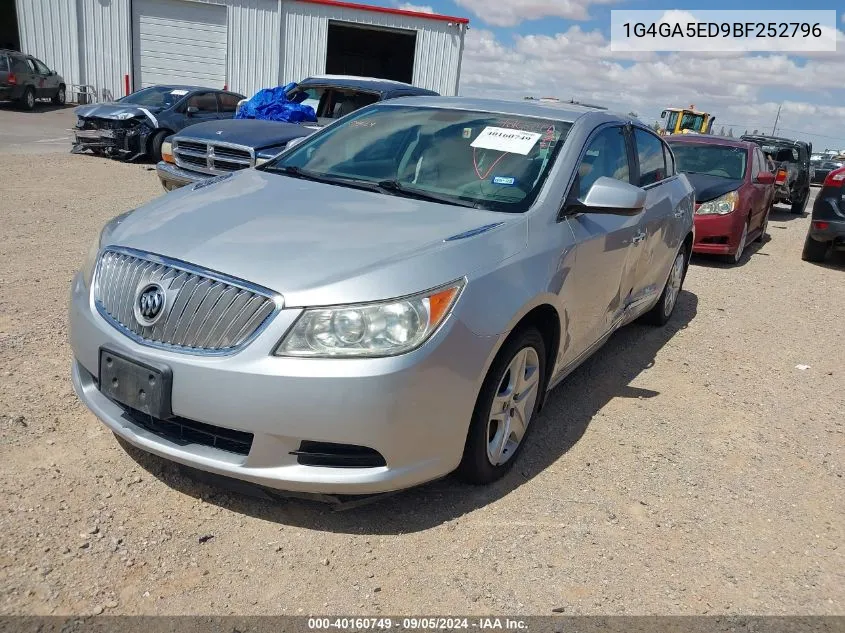 2011 Buick Lacrosse Cx VIN: 1G4GA5ED9BF252796 Lot: 40160749