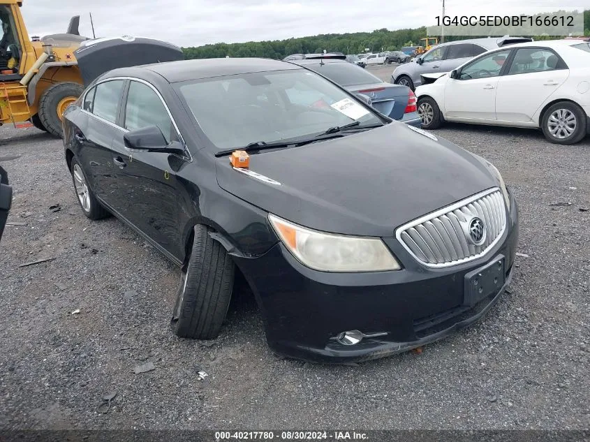 1G4GC5ED0BF166612 2011 Buick Lacrosse Cxl