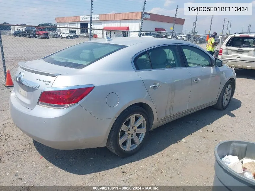 1G4GC5ED1BF113434 2011 Buick Lacrosse Cxl