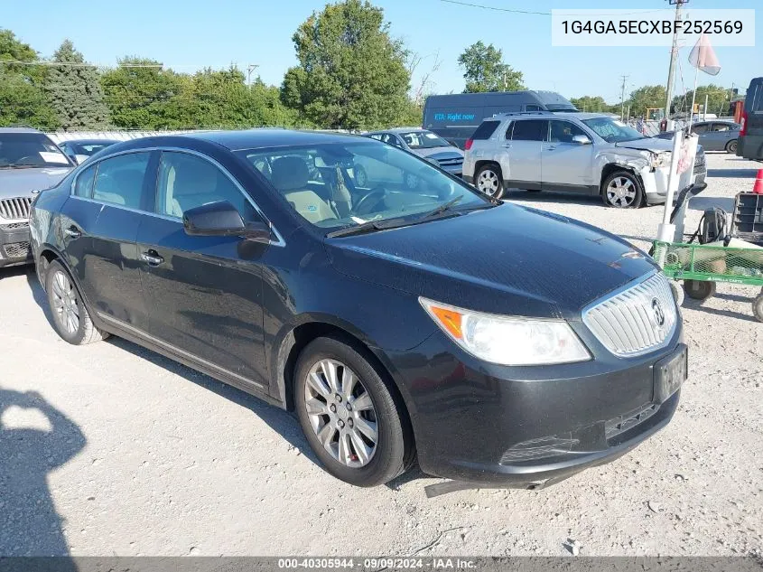 1G4GA5ECXBF252569 2011 Buick Lacrosse Cx