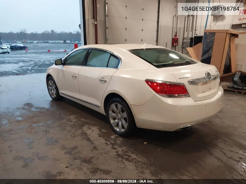 2011 Buick Lacrosse Cxs VIN: 1G4GE5EDXBF198784 Lot: 40309514