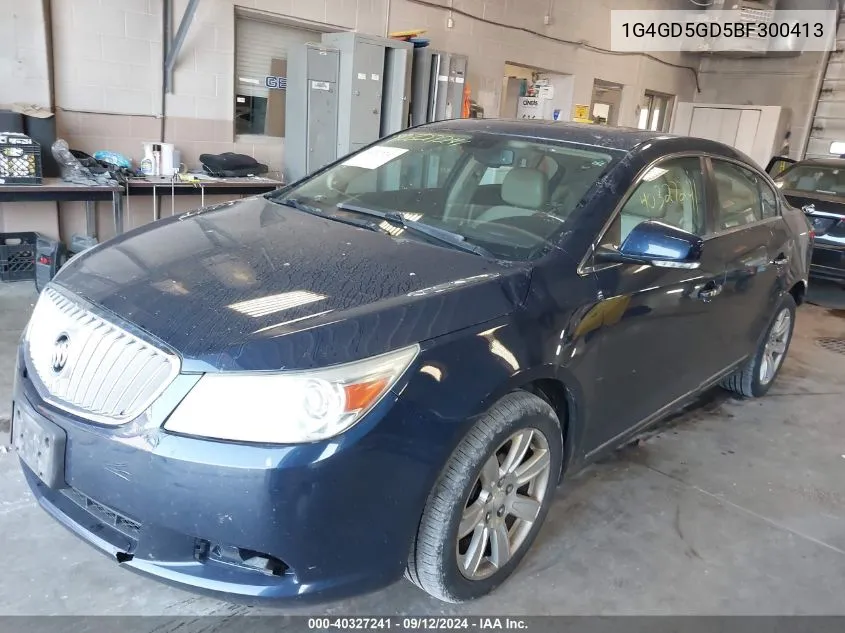 1G4GD5GD5BF300413 2011 Buick Lacrosse Cxl