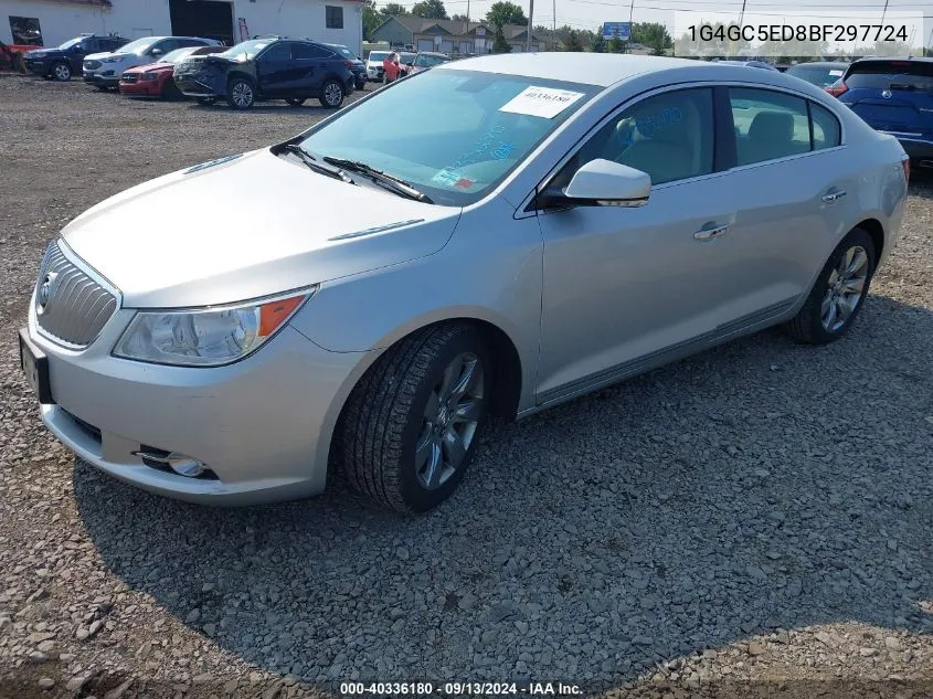 1G4GC5ED8BF297724 2011 Buick Lacrosse Cxl