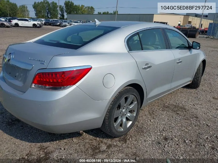 1G4GC5ED8BF297724 2011 Buick Lacrosse Cxl