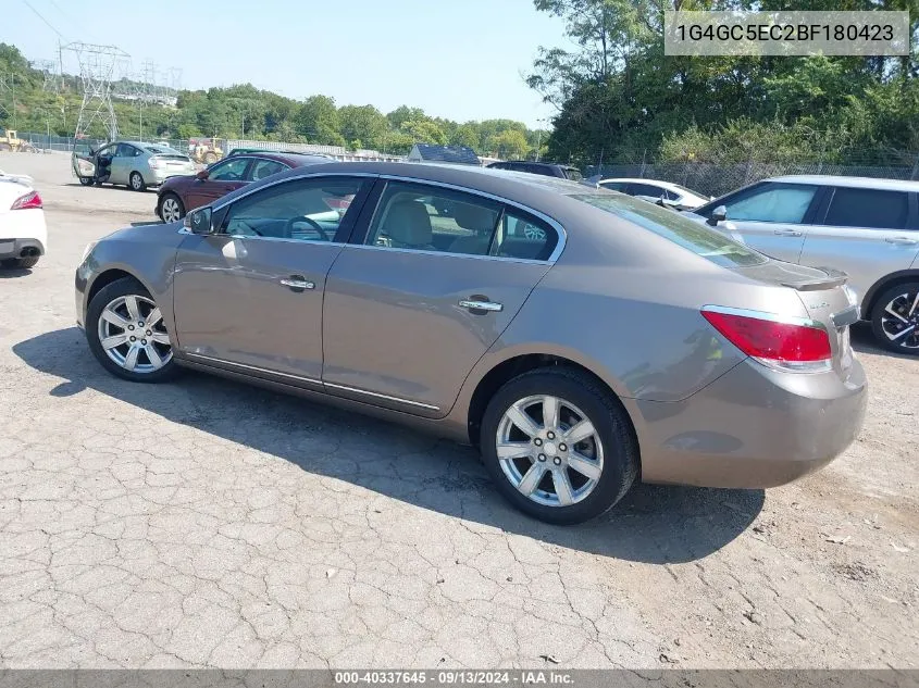 2011 Buick Lacrosse Cxl VIN: 1G4GC5EC2BF180423 Lot: 40337645