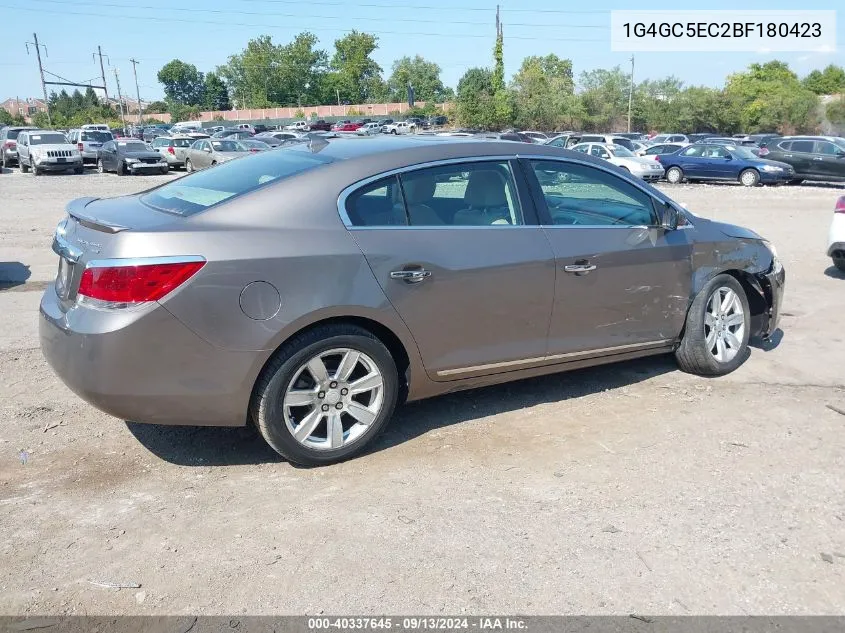 2011 Buick Lacrosse Cxl VIN: 1G4GC5EC2BF180423 Lot: 40337645