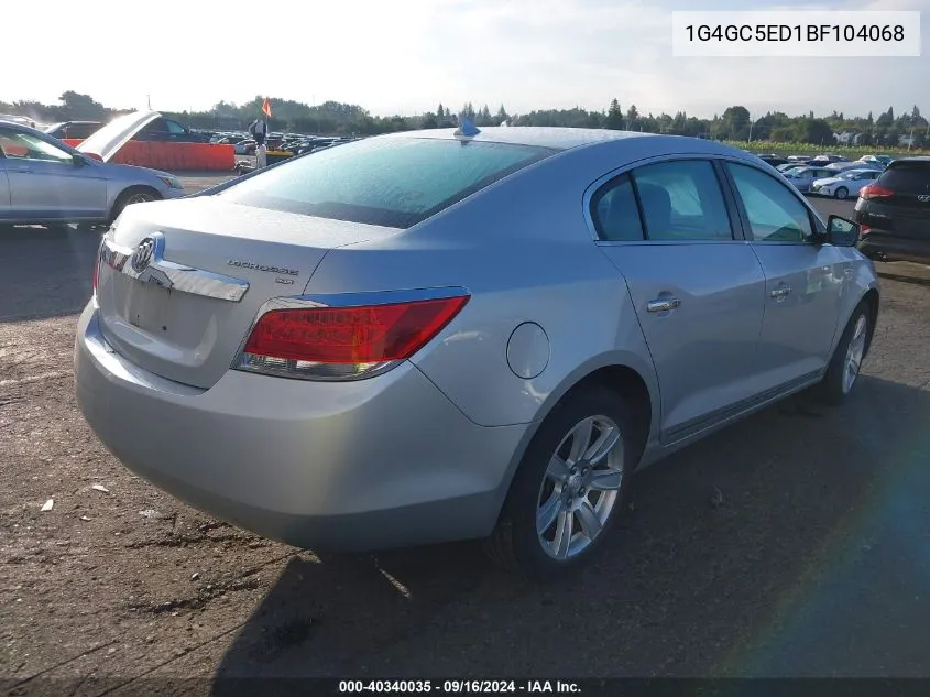 1G4GC5ED1BF104068 2011 Buick Lacrosse Cxl