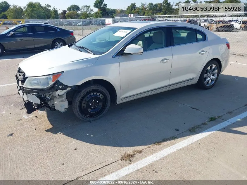 1G4GC5GD9BF155928 2011 Buick Lacrosse Cxl