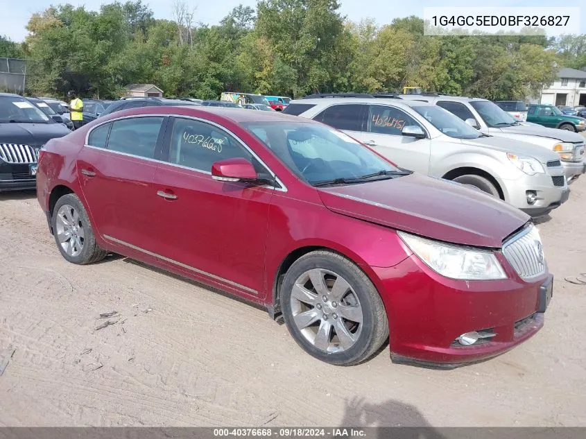 1G4GC5ED0BF326827 2011 Buick Lacrosse Cxl