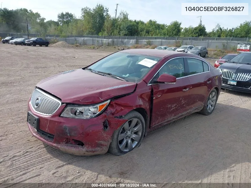 1G4GC5ED0BF326827 2011 Buick Lacrosse Cxl