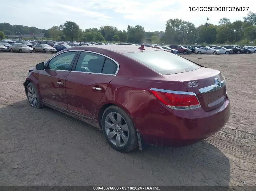 1G4GC5ED0BF326827 2011 Buick Lacrosse Cxl