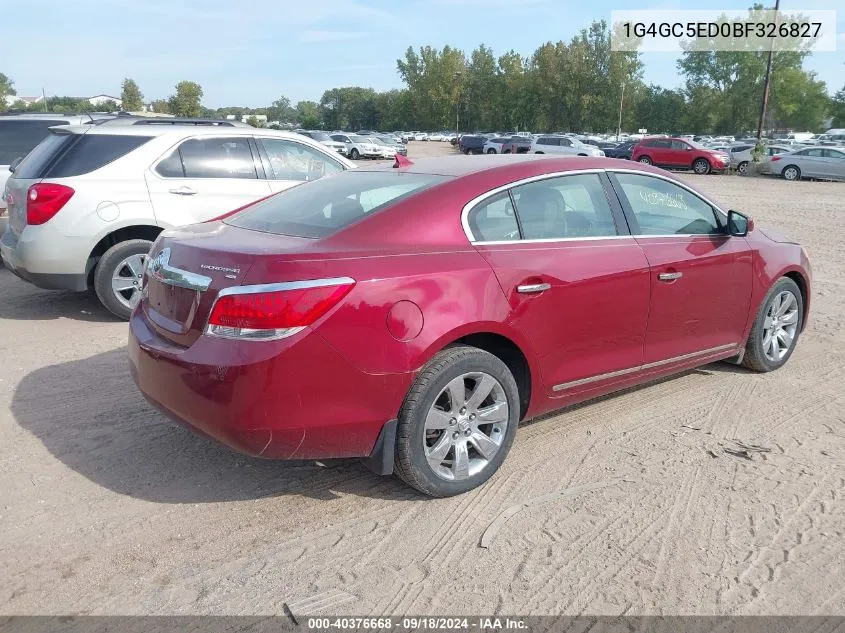 1G4GC5ED0BF326827 2011 Buick Lacrosse Cxl